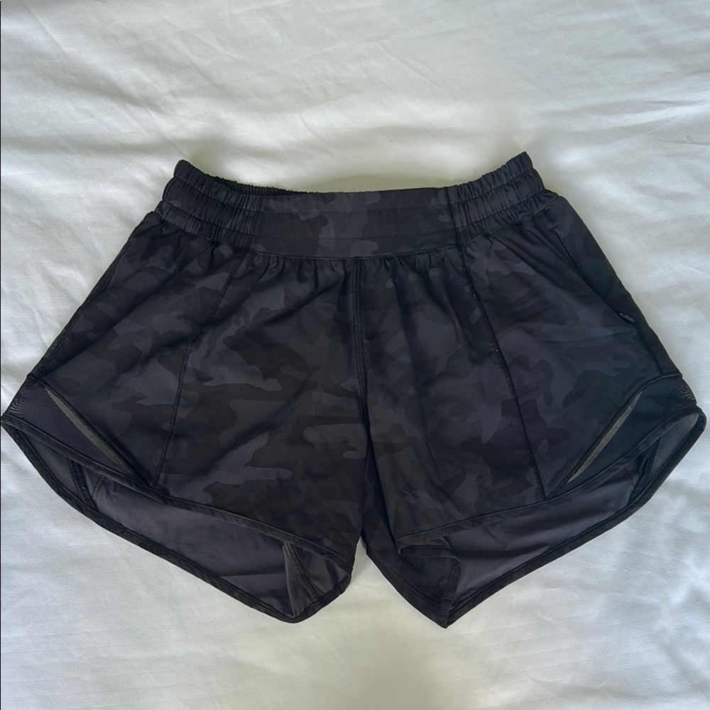 Black Camouflage Women's Shorts